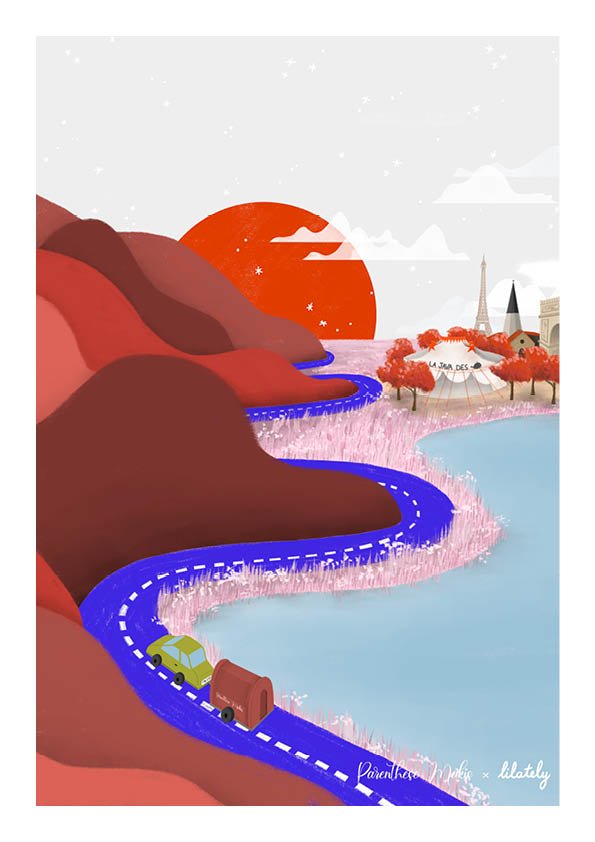 Illustration · Sur la route x Parenthèse Makis