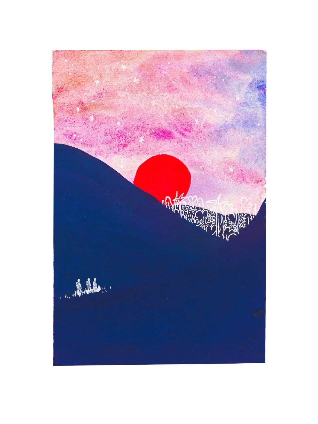 Aquarelle M · Soleil N°3