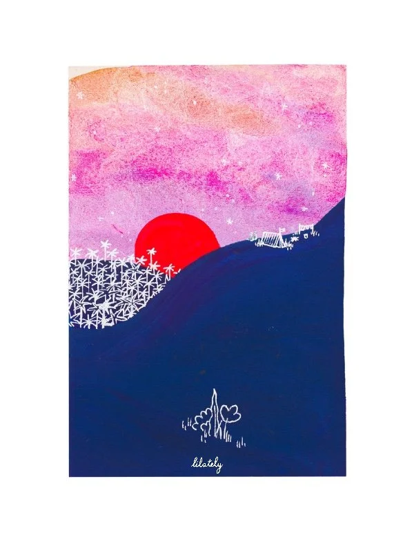 Aquarelle M · Soleil N°4