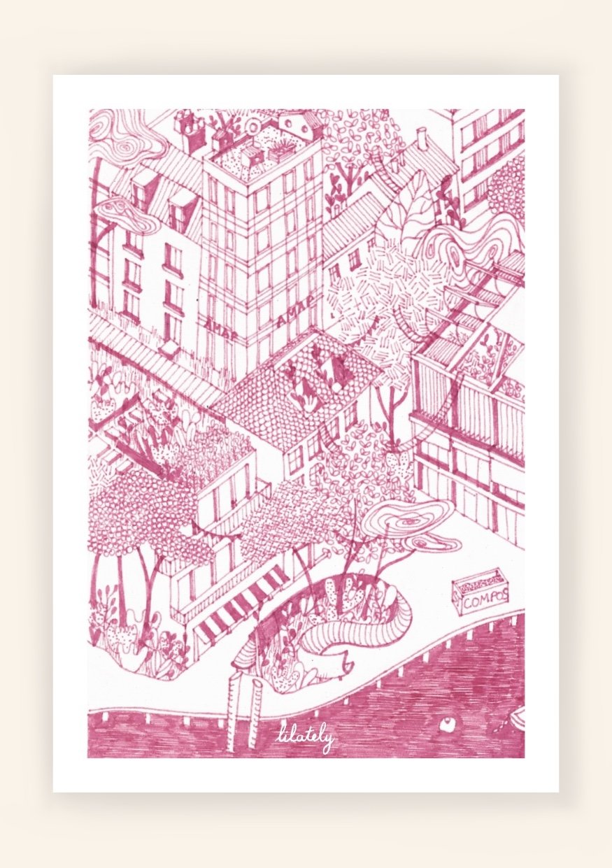 Illustration · "Et si ..." (rose) A5