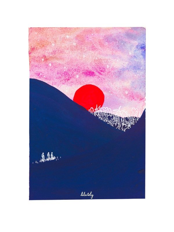 Aquarelle M · Soleil N°3