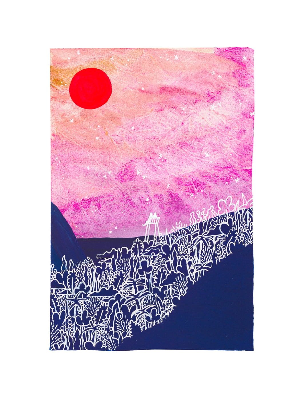 Aquarelle M · Soleil N°6