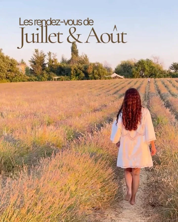 L&rsquo;&eacute;t&eacute; continue avec Maison Earth 𖤓

Je suis heureuse de vous retrouver &agrave; l&rsquo;occasion de ces rendez-vous estivaux en Provence :

✴︎ 24 juillet &middot; 18h&ndash;21h
Une soir&eacute;e d&rsquo;&eacute;t&eacute; au Jardi