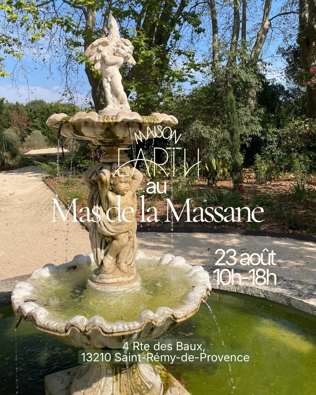 La T&ecirc;te dans les Nuages ✴︎

On Sunday, August 23rd, from 10am to 6pm, join us at Mas de la Massane in Saint-R&eacute;my-de-Provence for a day dedicated to creativity, wellbeing and the art of living.
The day will bring together Maison Earth, be