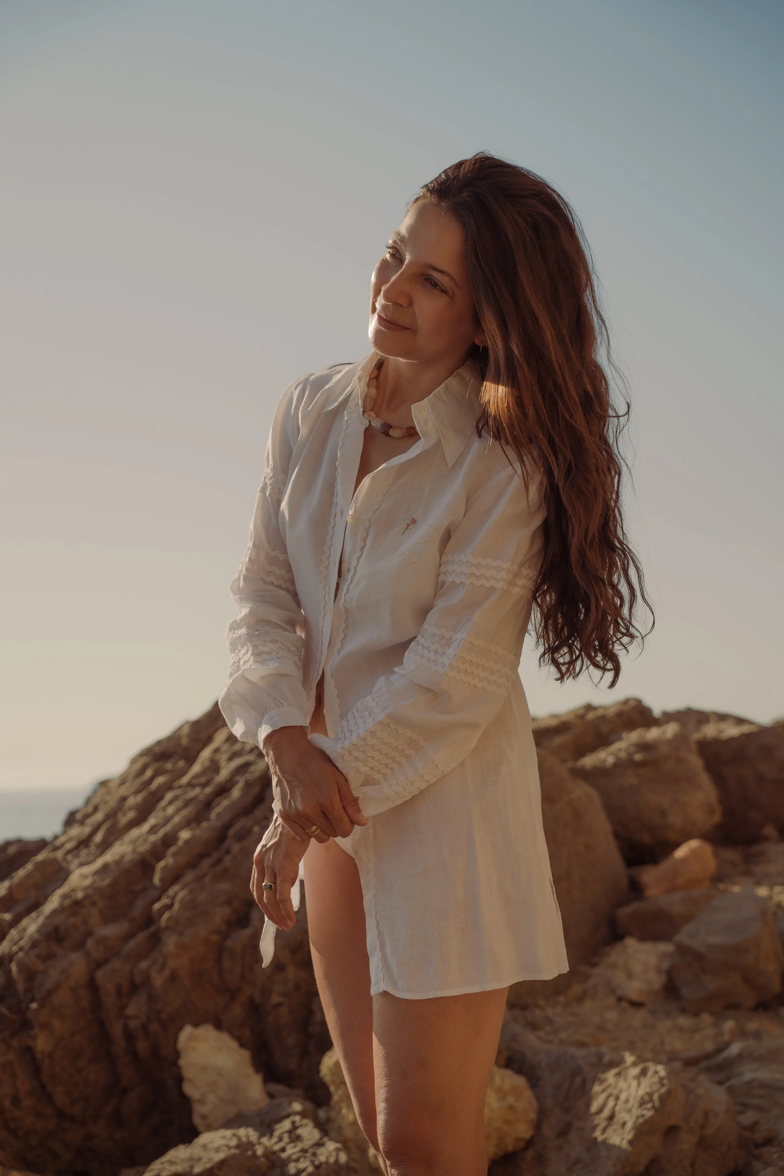 Peace Bird Linen Shirt