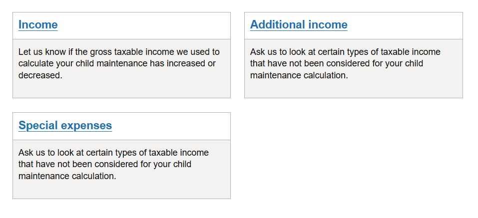 Income and expenses section