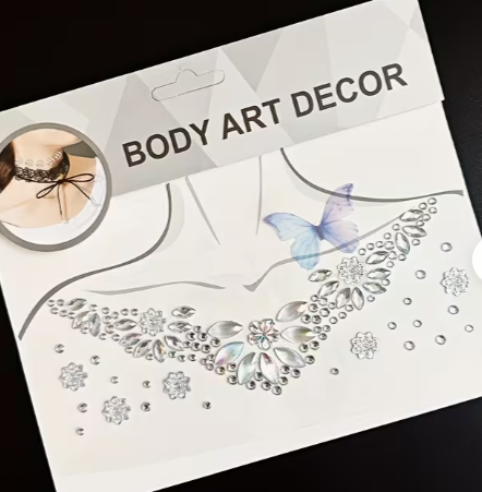 Romantic Sparkling Collarbone Chain Rhinestone Stickers