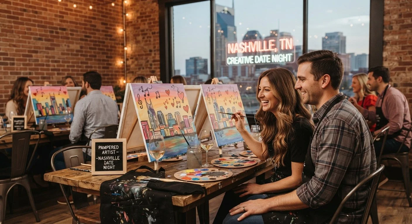 Creative Date Night Ideas in Nashville: Why Couples Are Choosing Paint Parties