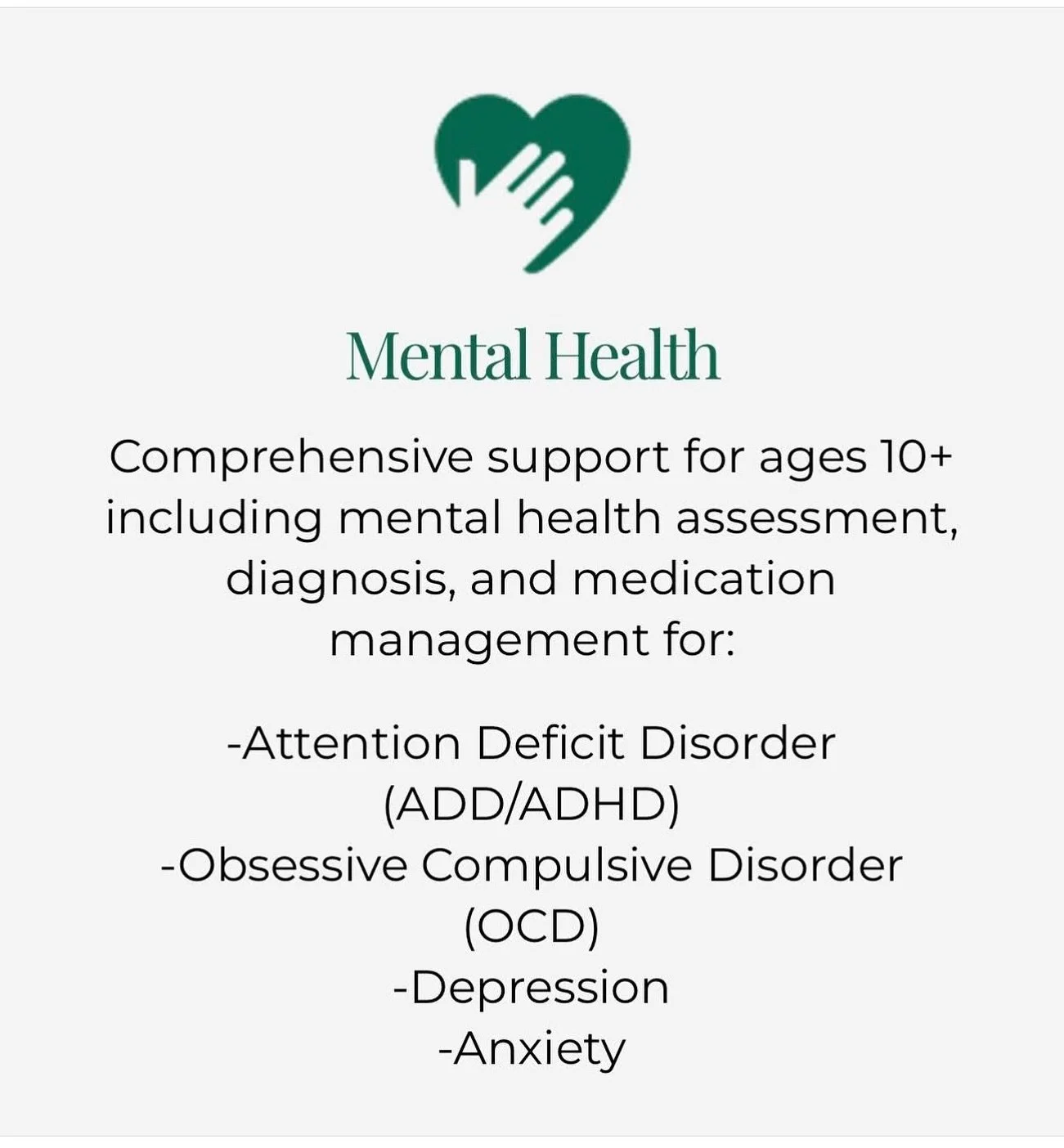 Mental Health Services