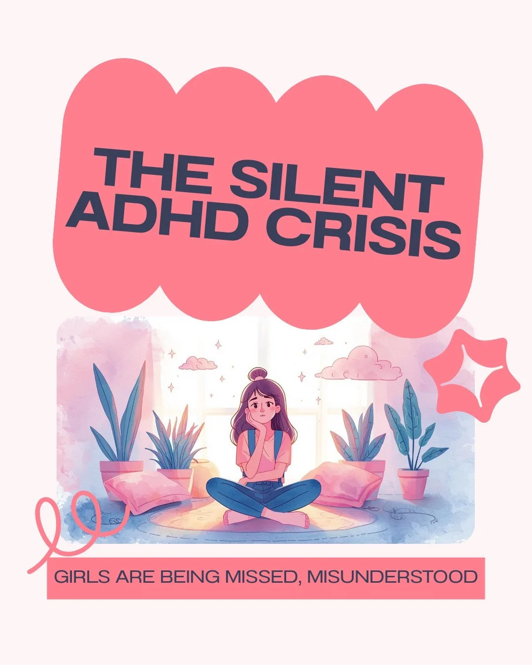 ADHD in teen girls doesn&rsquo;t always look like &ldquo;hyperactivity.&rdquo;
Often, it looks like anxiety, perfectionism, burnout, and overwhelm.
Your teen isn&rsquo;t dramatic &mdash; she might be struggling silently. 💛
#WeGotYou #ADHDinGirls #te