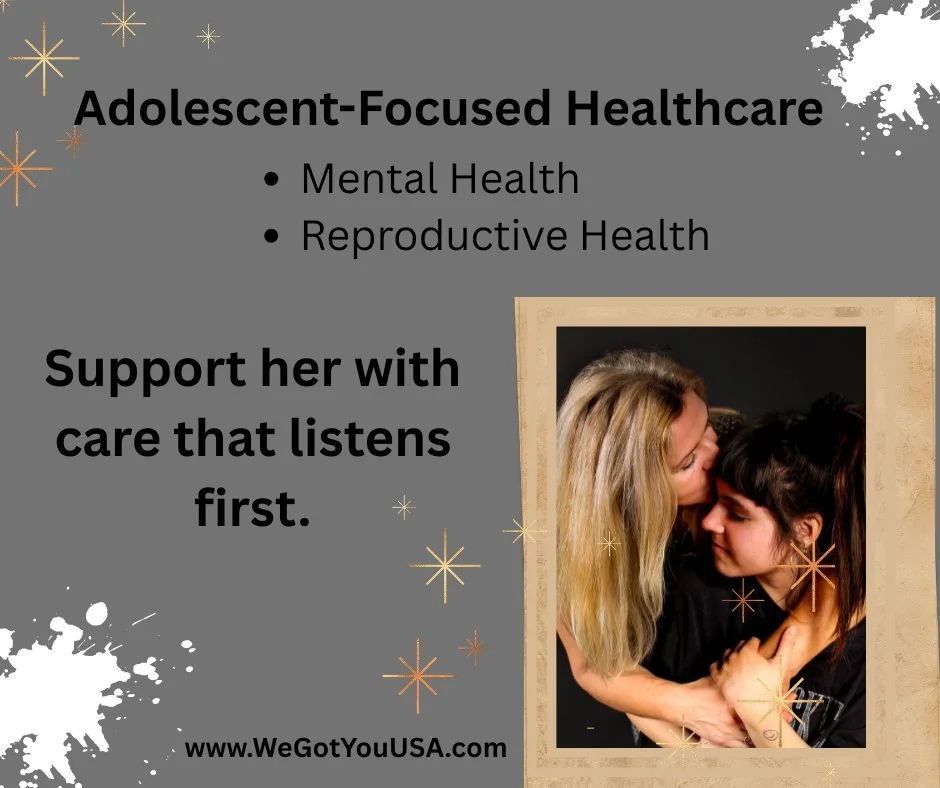 Support her with care that listens first. When teen girls have the time and space to share what&rsquo;s really on their minds, they&rsquo;re more likely to speak openly about stress, mood changes, relationships, and their reproductive health. 
  Our 