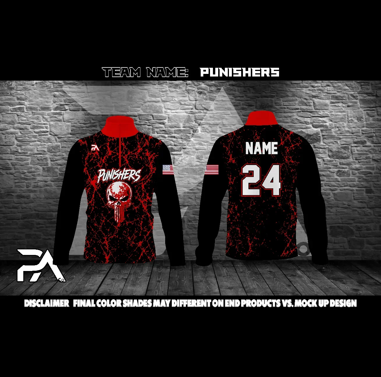 Punishers Podium 1/4 Zip