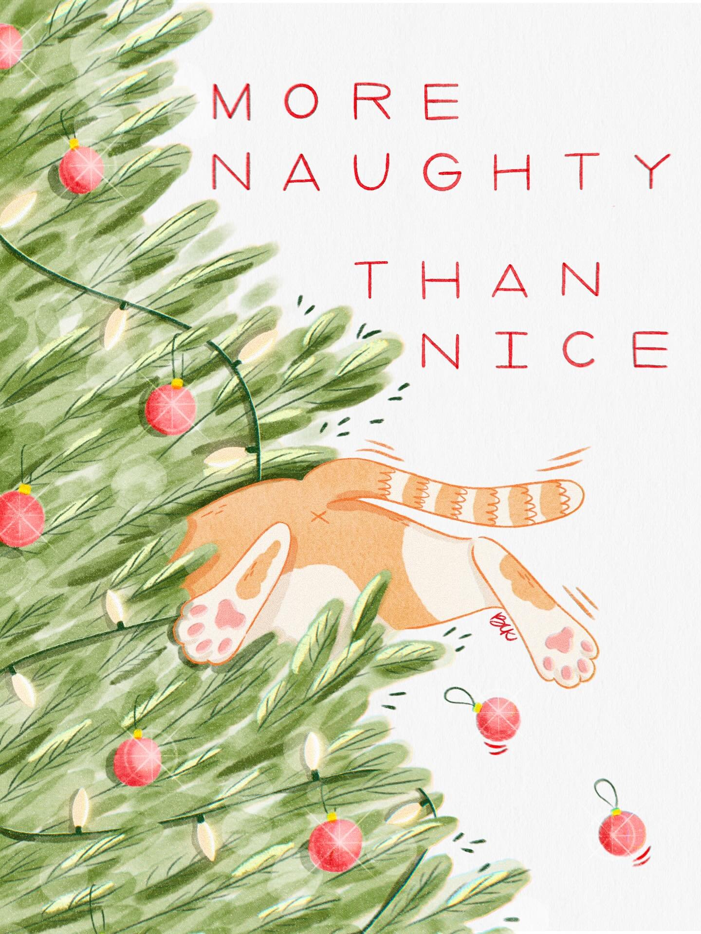 O Gato s&oacute; falta pular na &aacute;rvore porque o resto ele j&aacute; faz 🤭
.
Gato is definitely on the naughty list 🤭
.
.
.
#naughtyornice #christmasillustration #christmastree #catsandchristmastrees #christmasmagic #christmasvibes