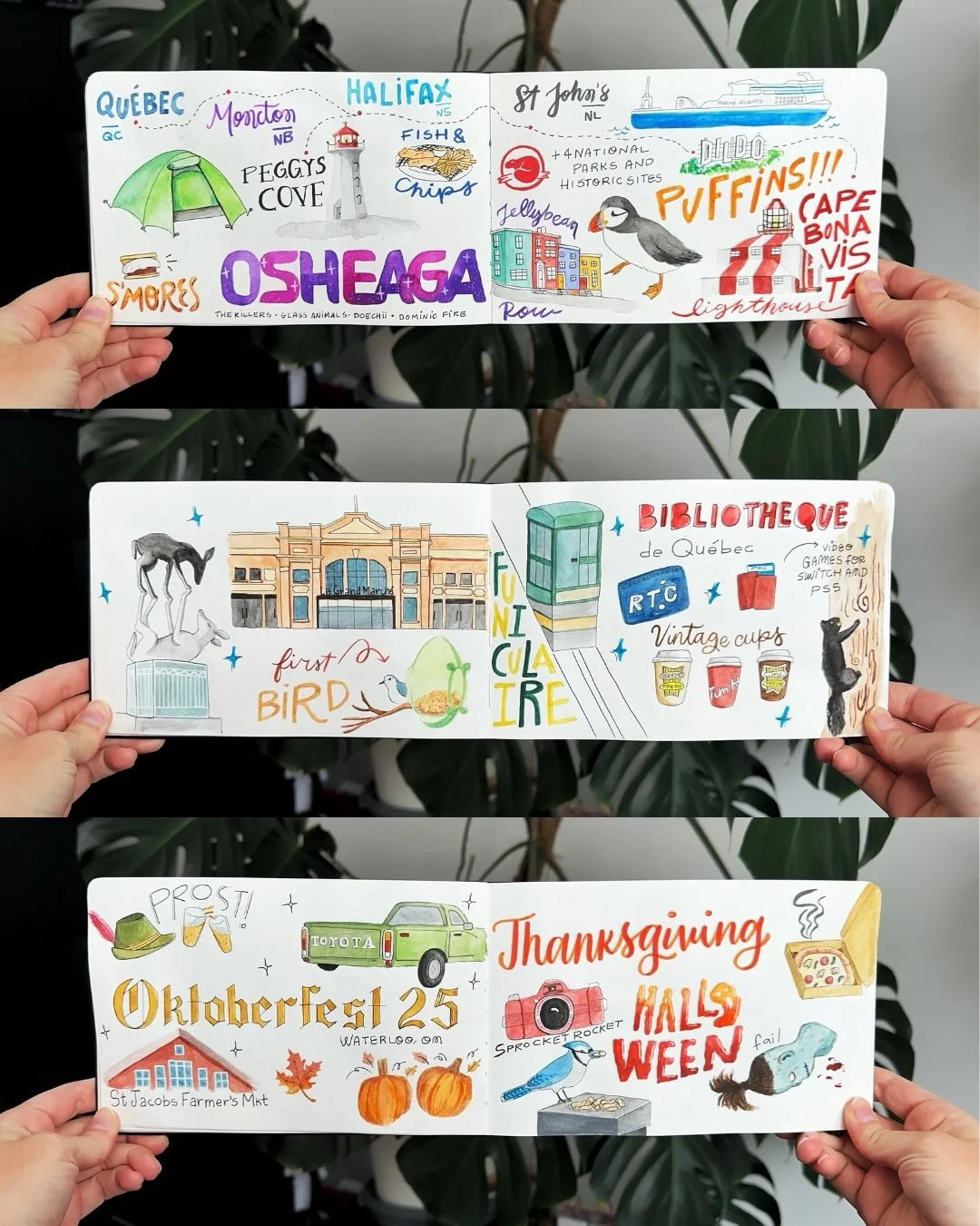 Ainda vale compartilhar di&aacute;rio ilustrado do ano passado? 😬

Demorei horrores pra terminar de pintar os meses de agosto at&eacute; janeiro, mas ainda assim queria compartilhar aqui!

Aqui est&atilde;o os meses de agosto at&eacute; outubro. Dep