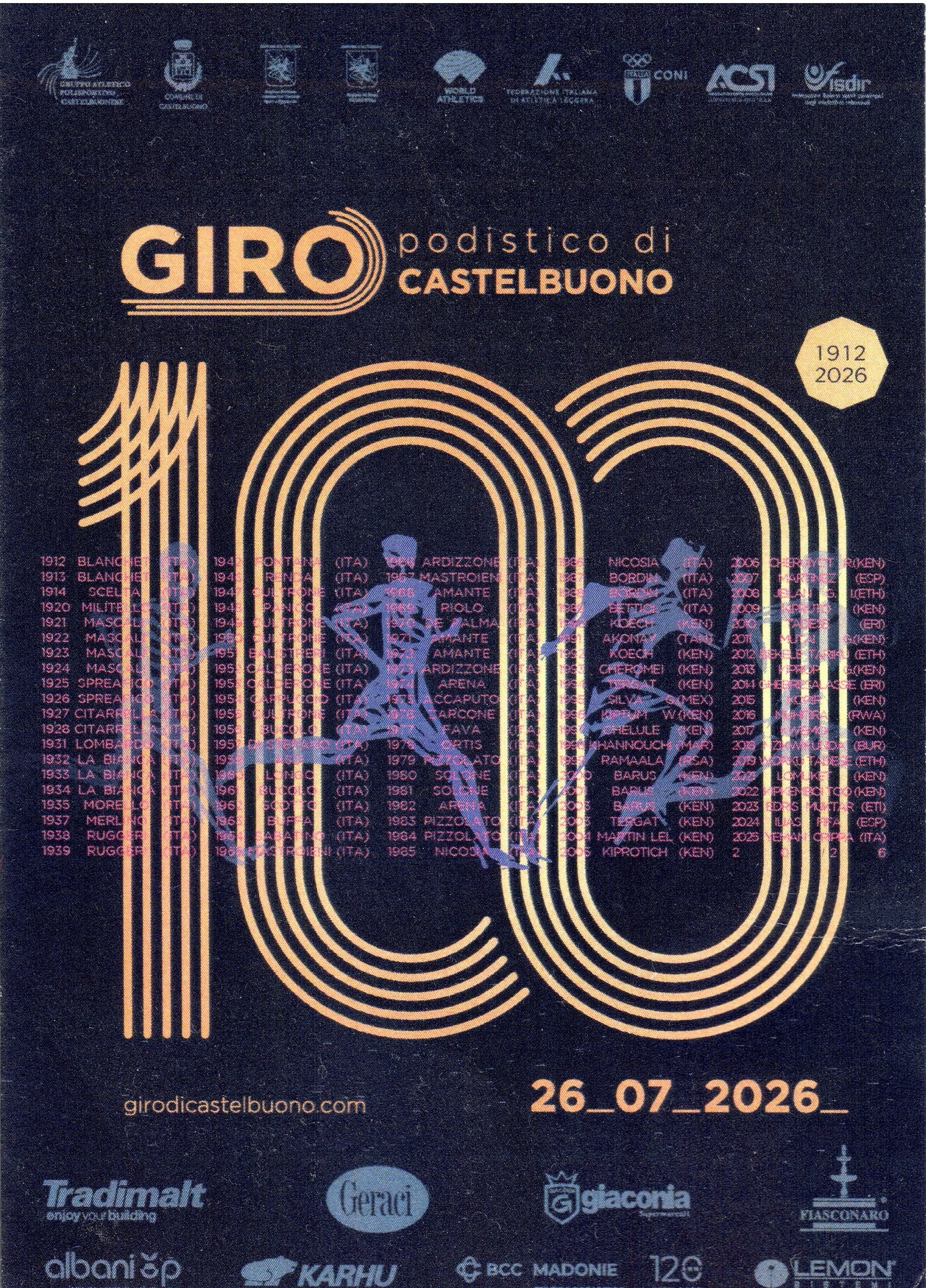 Giro Podistico Internazionale di Castelbuono — 100th Edition