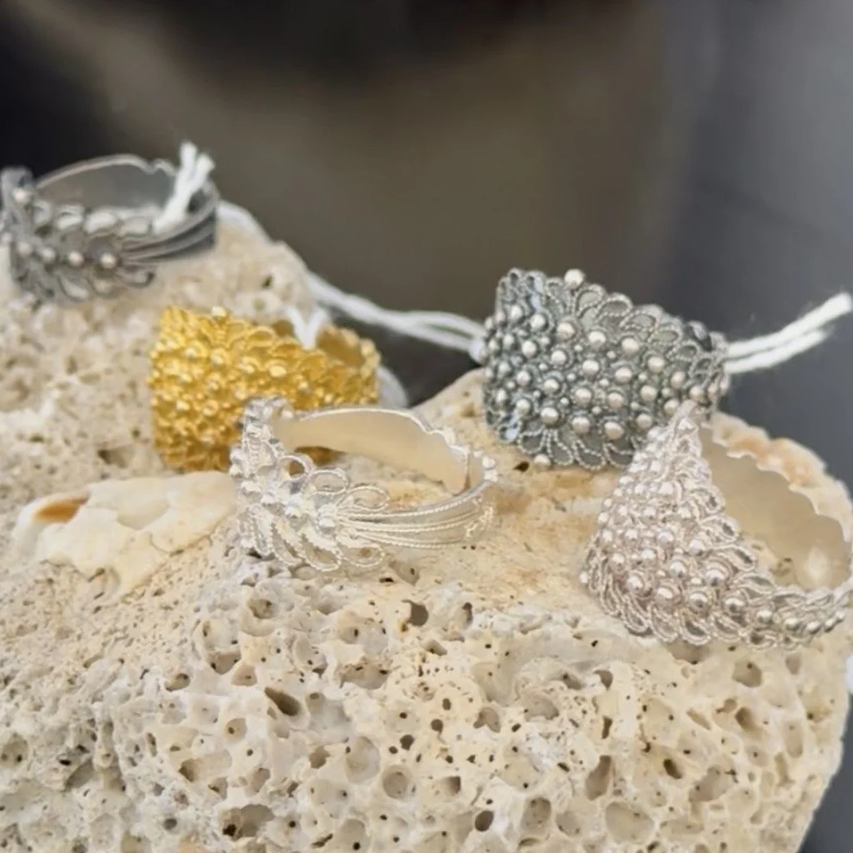 Unique, hand-made jewellery featuring ancient Sardinian motifs