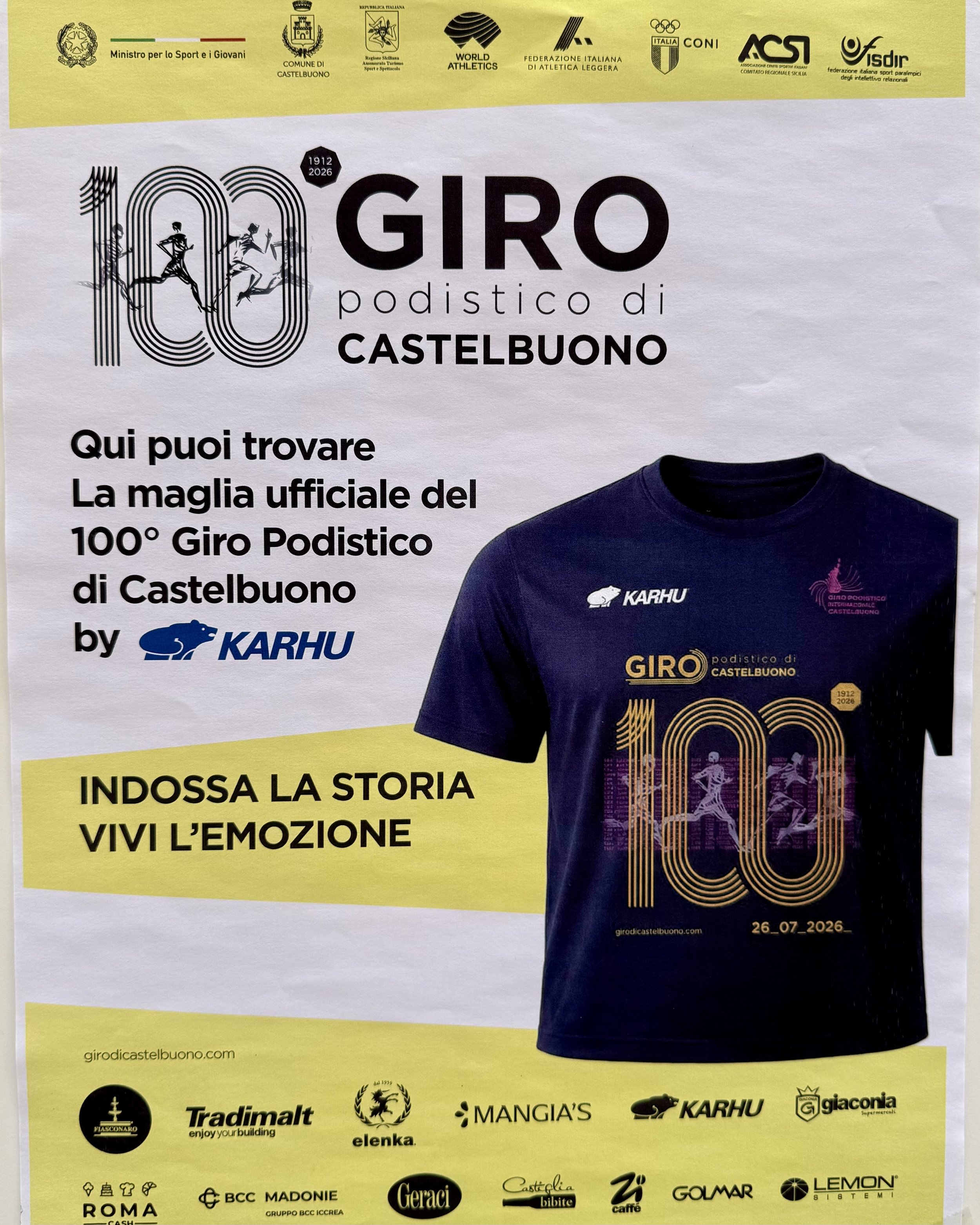Giro Podistico di Castelbuono 2026 Official Merchandise