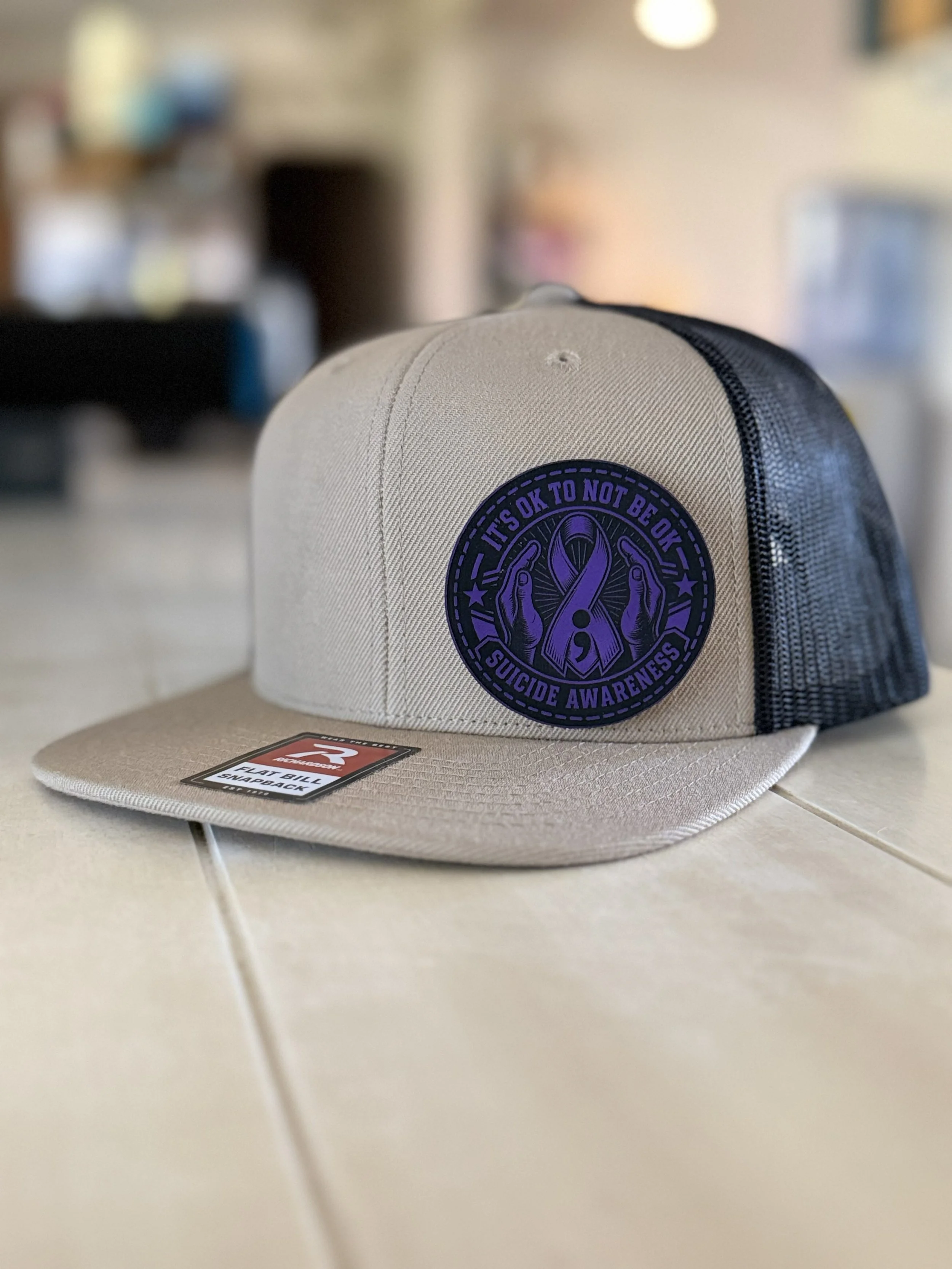 Suicide Awareness 5 Panel Flat Bill