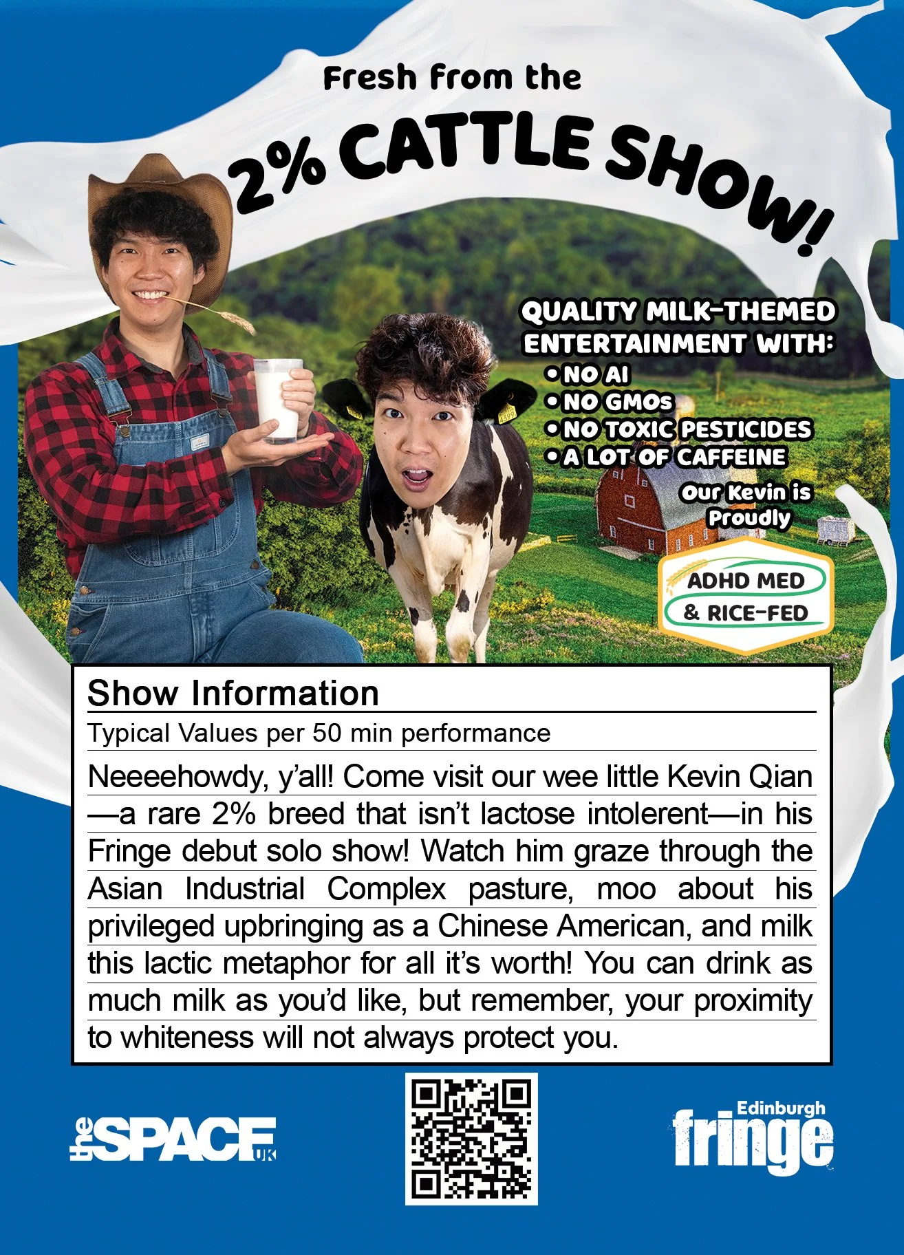 The final design for the backside of the "2%" flyer.