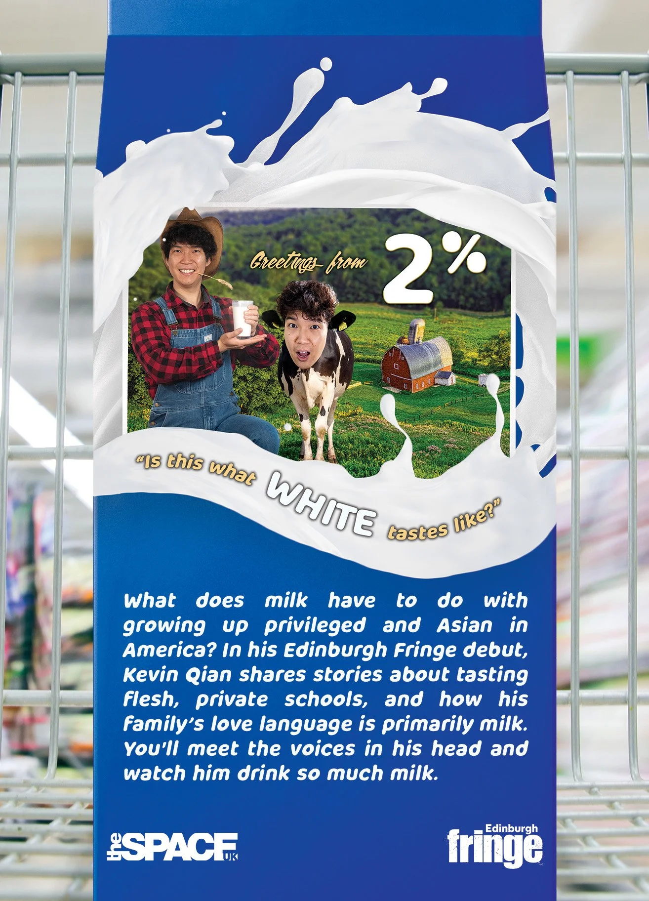 The initial draft of the backside of the "2%" flyer.