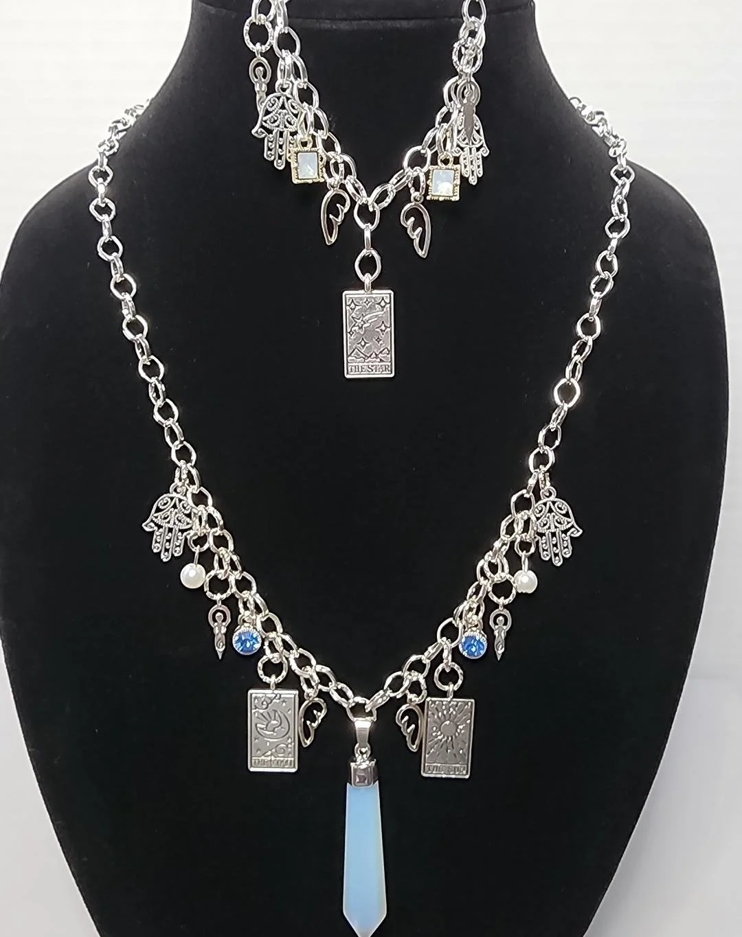 Majestic Smokey Quartz Goddess Necklace and Bracelet