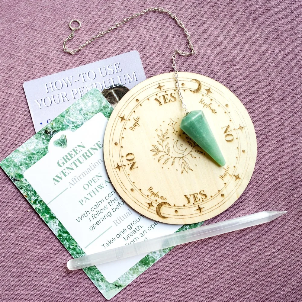 Green Aventurine Pendulum Kit