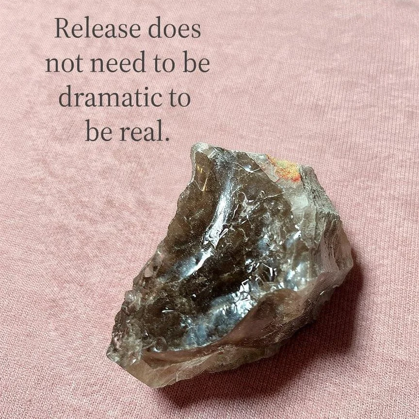 Release does not need to be dramatic to be real.

The waning crescent is traditionally associated with rest and release as the lunar cycle comes to a close.