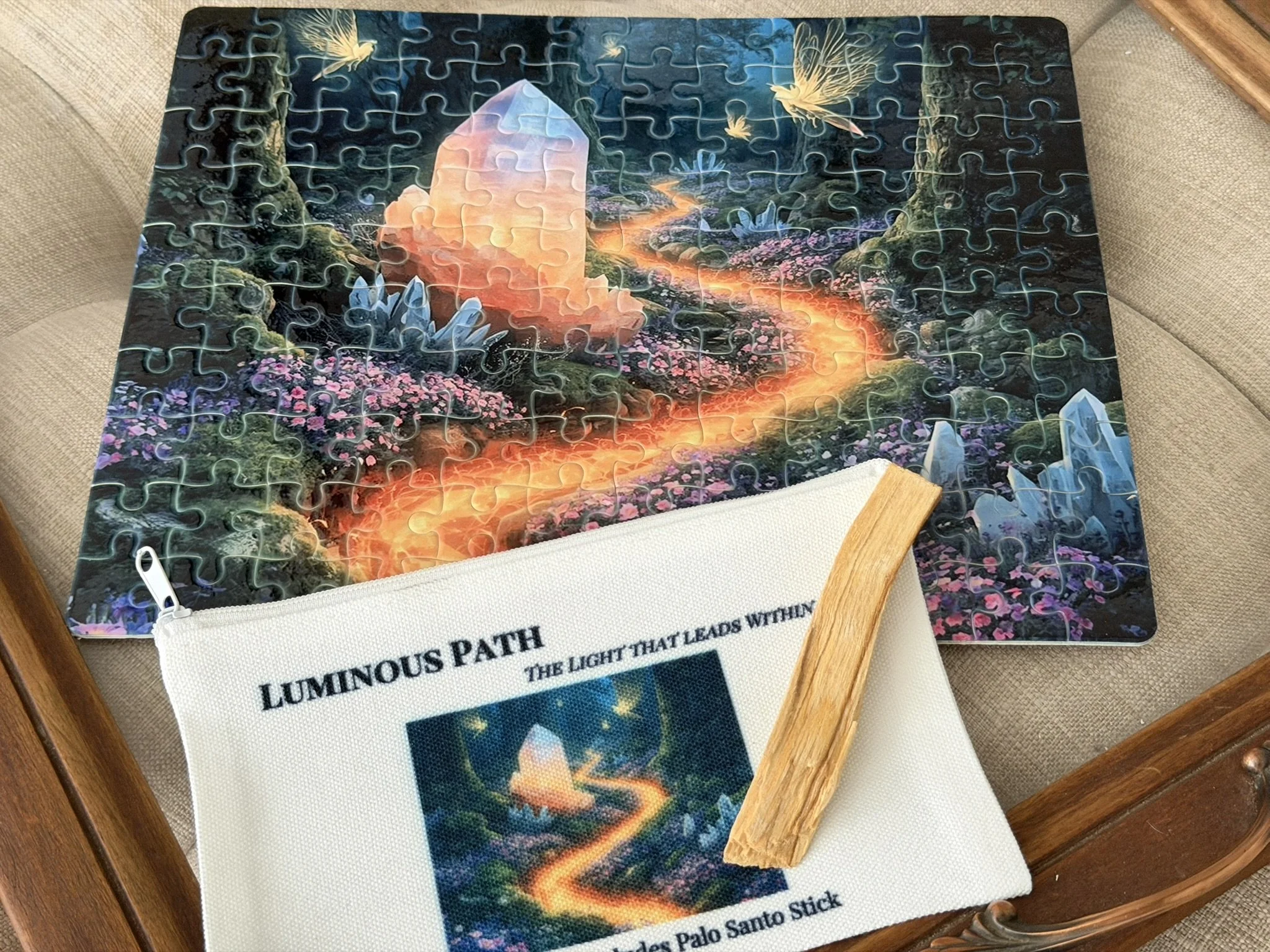 Luminous Path Mini Puzzle with Palo Santo Stick