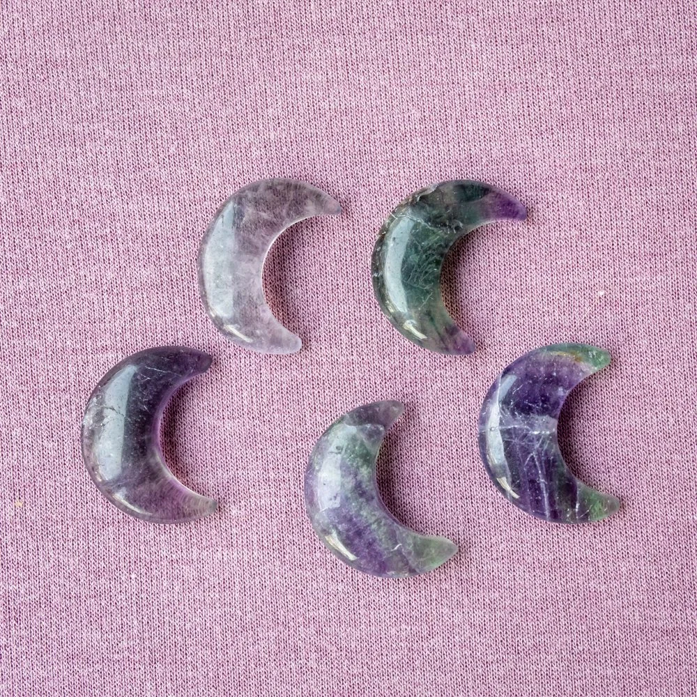 Fluorite Crescent Moon Crystal