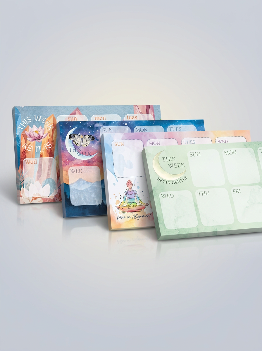 Weekly Intention Pad (25 Sheets | 6-Month Planner Pad)