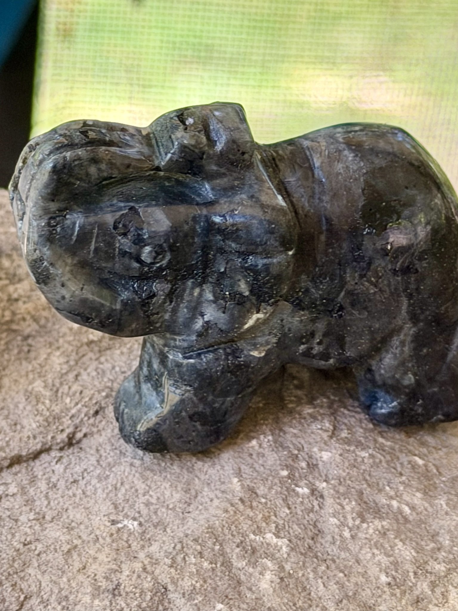 Labradorite Crystal Elephant