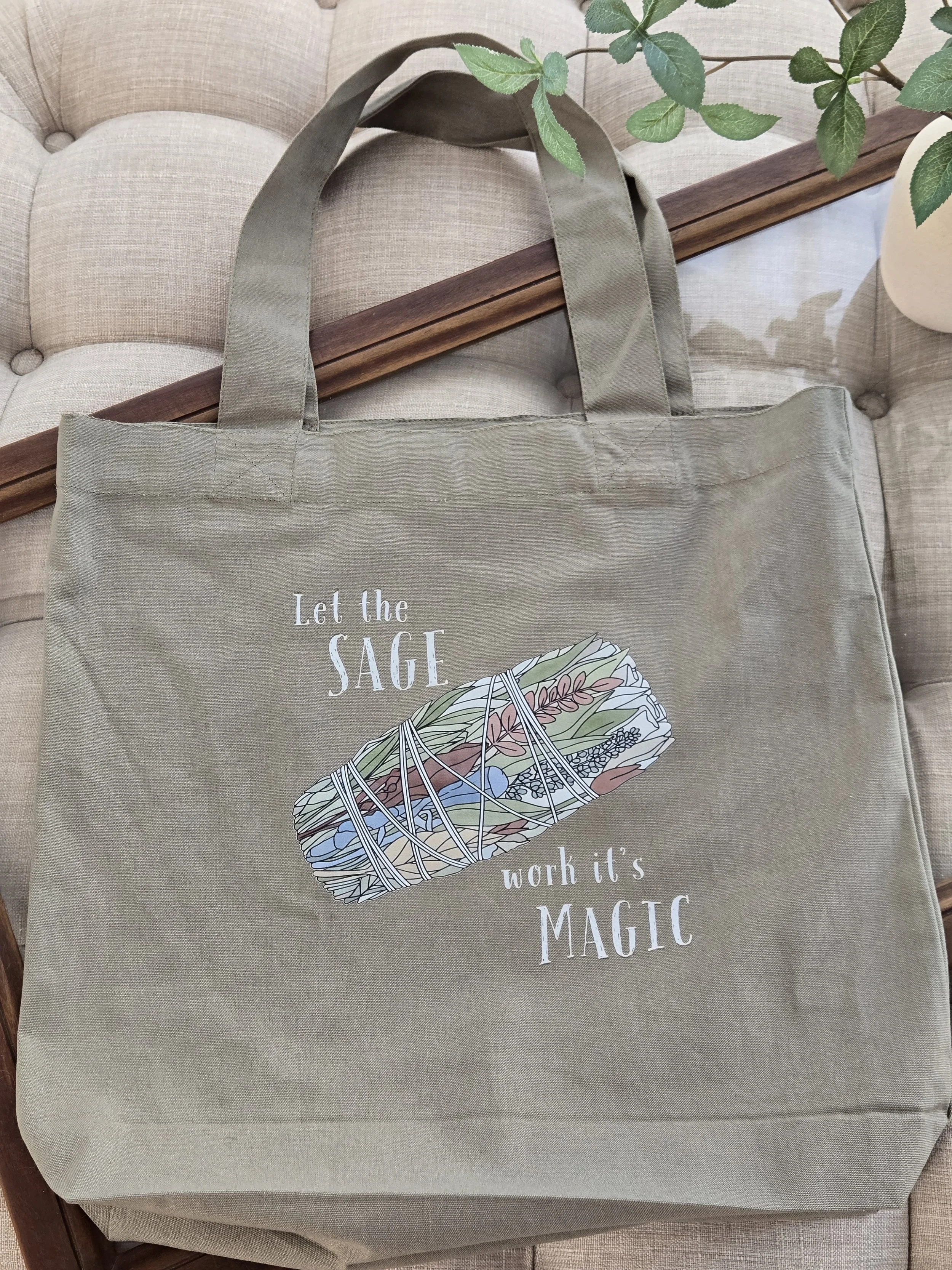 Let the Sage Work Its Magic-Tote Green.JPG