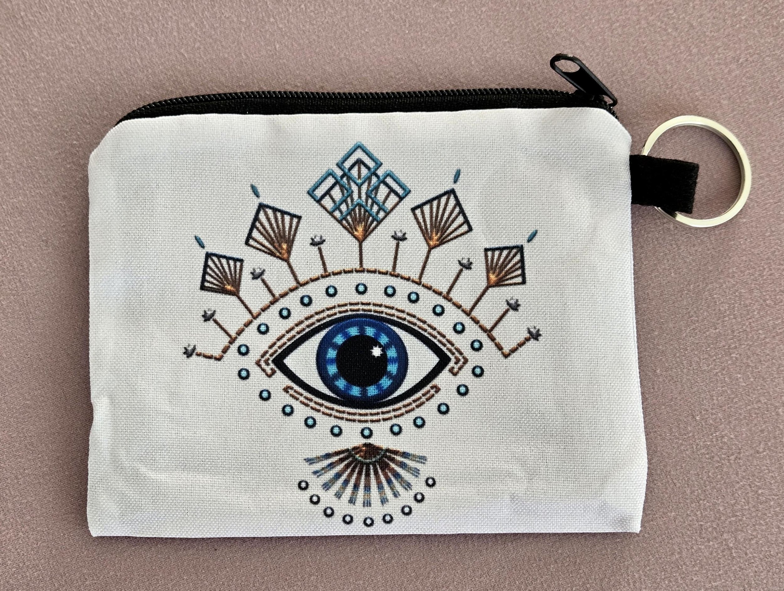 Evil Eye White-Coin Pouch.JPG