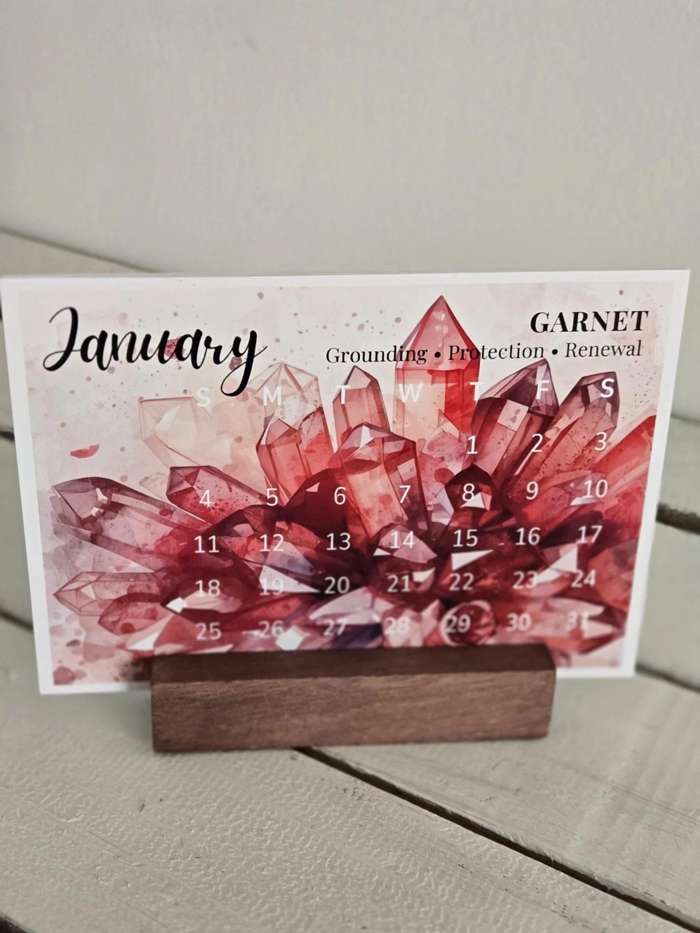 Mini Crystal Calendar (Yearly)