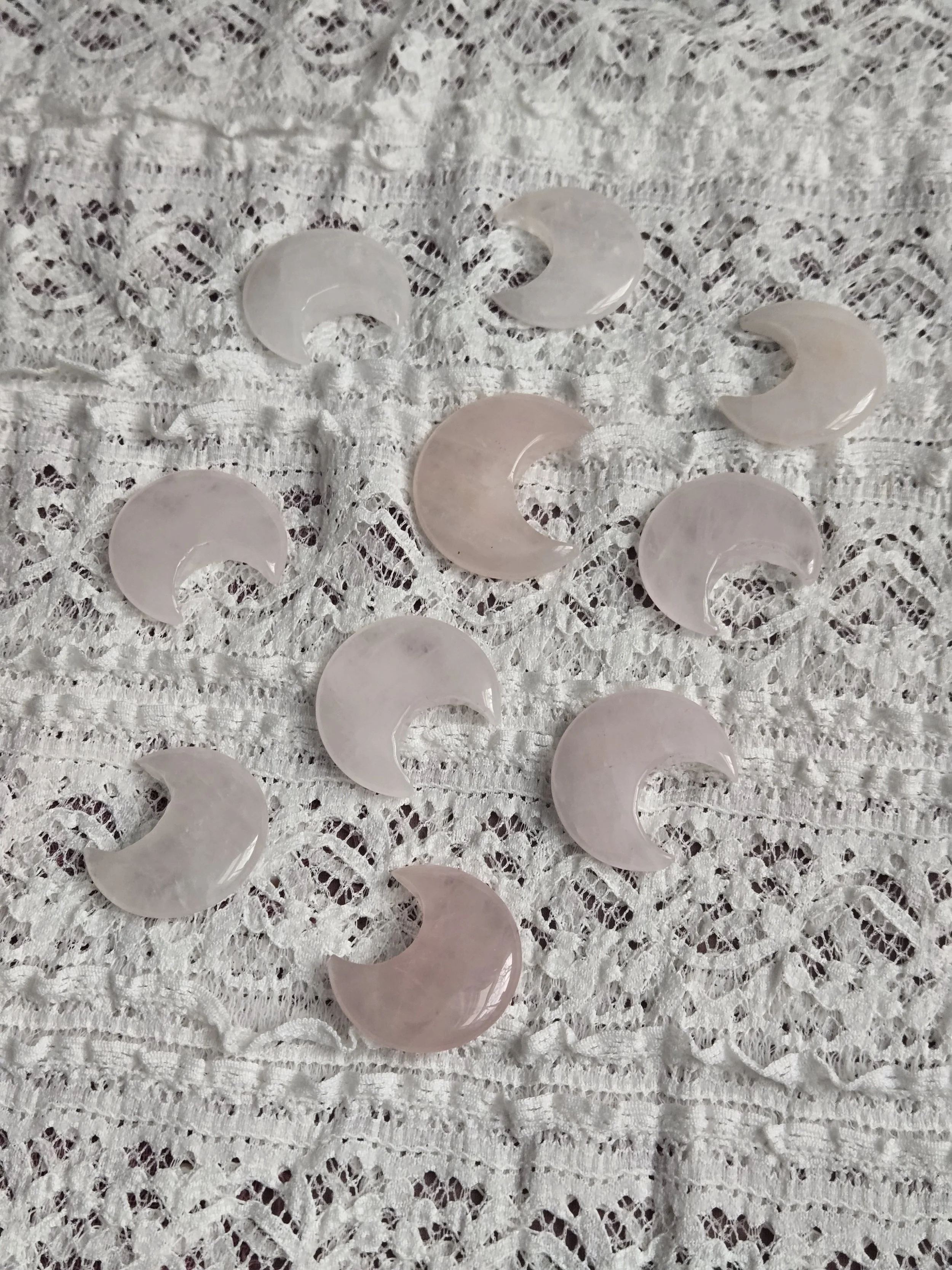 Rose Quartz Crescent Moon