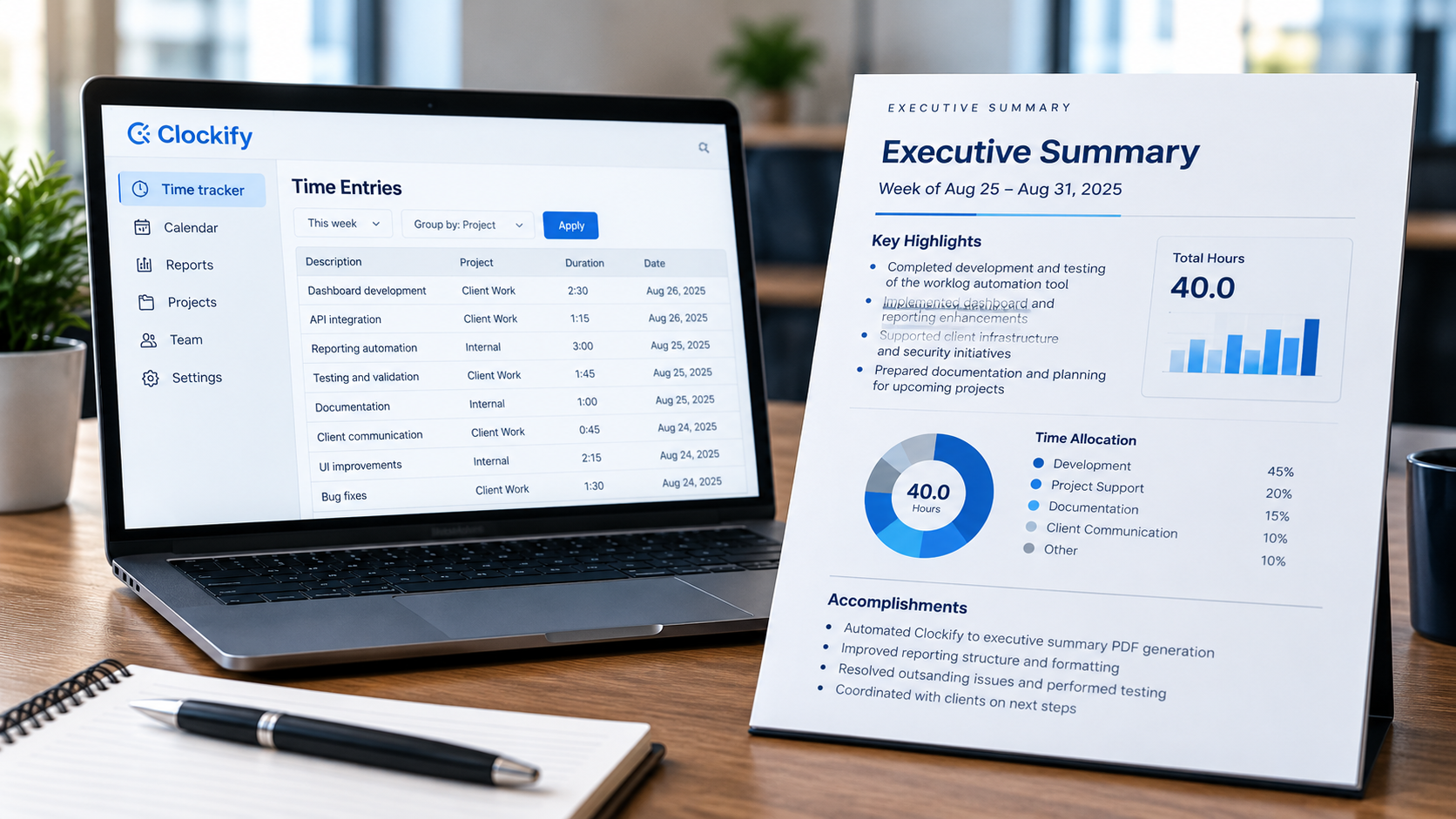 Automated Executive Reporting Workflow