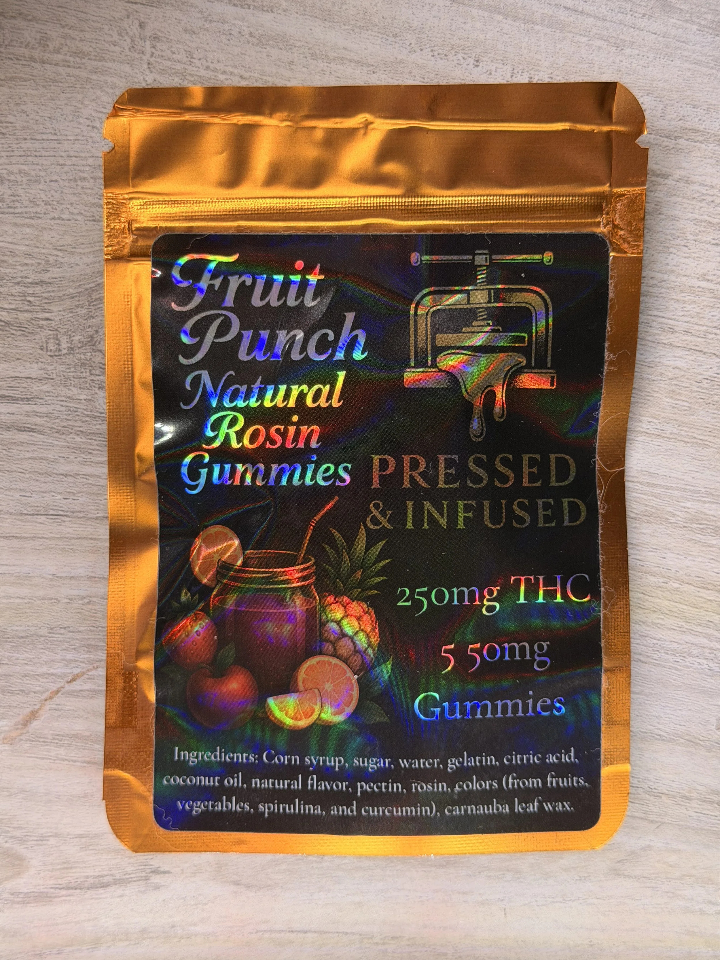 Natural Rosin Gummes 250mg
