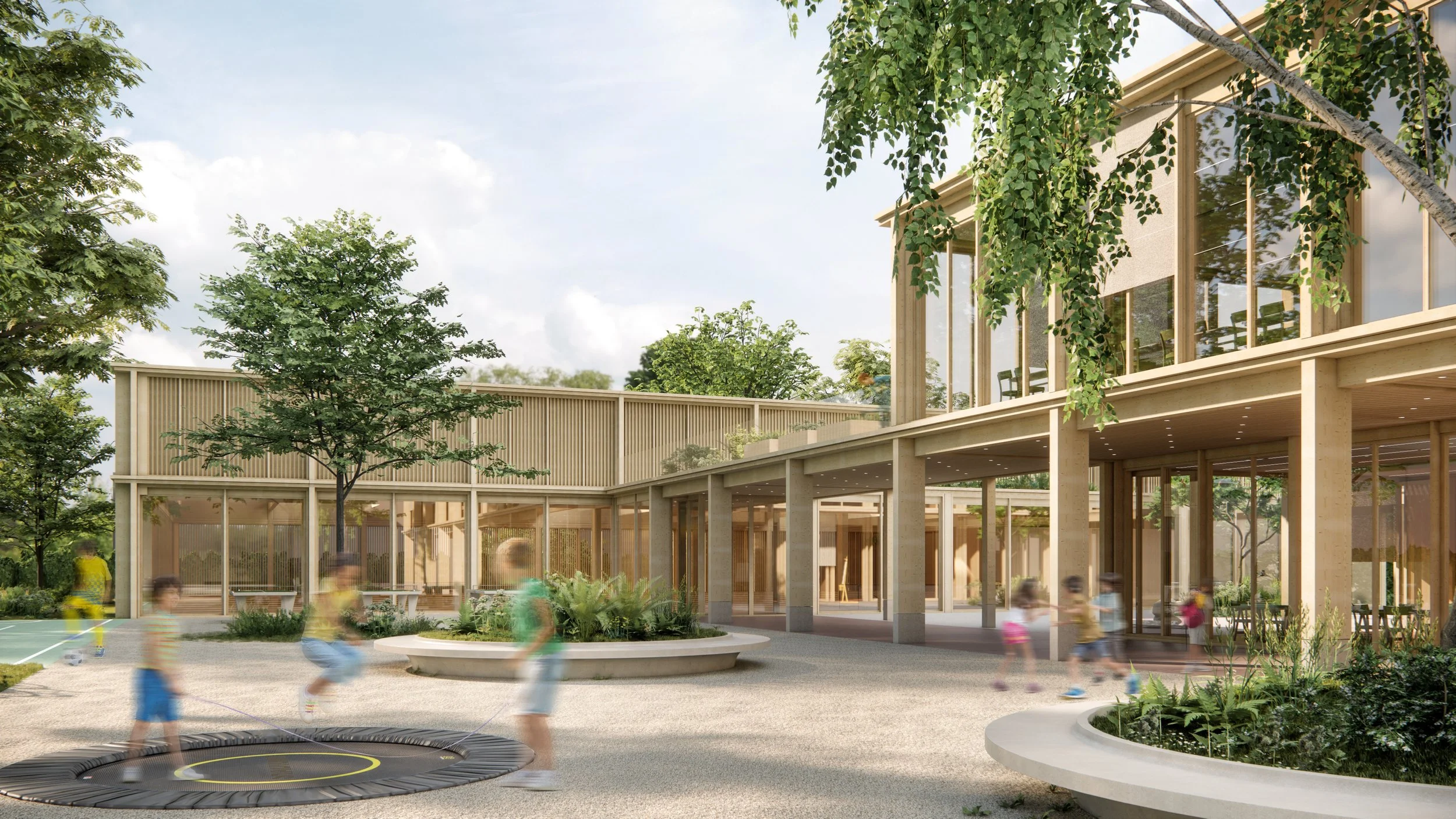 07/24 - 1. Preis Erweiterung und Neubau Sporthalle Heinrich-Suso-Gymnasium, Konstanz 