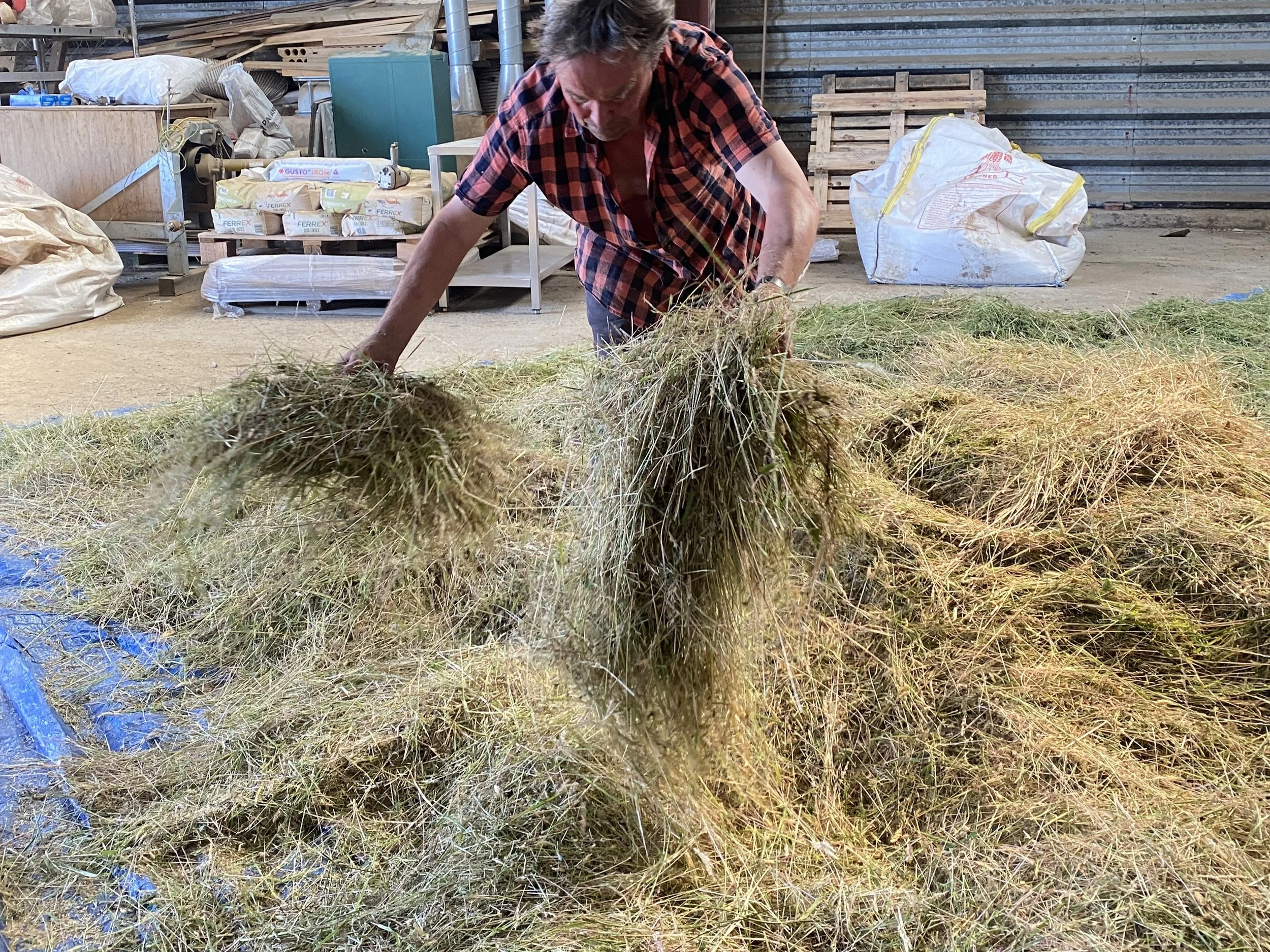 More turning, shaking and dust!
