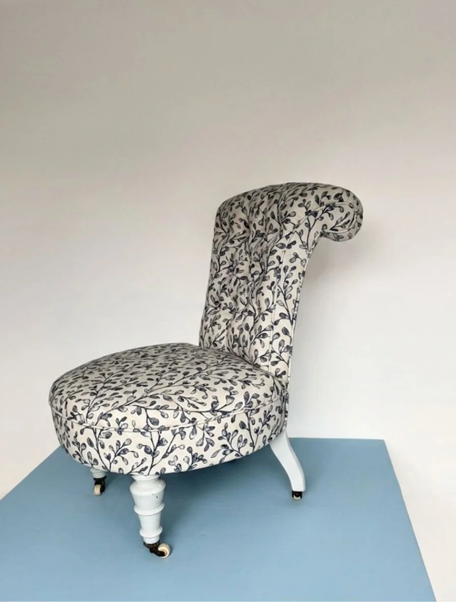 Victorian slipper chair