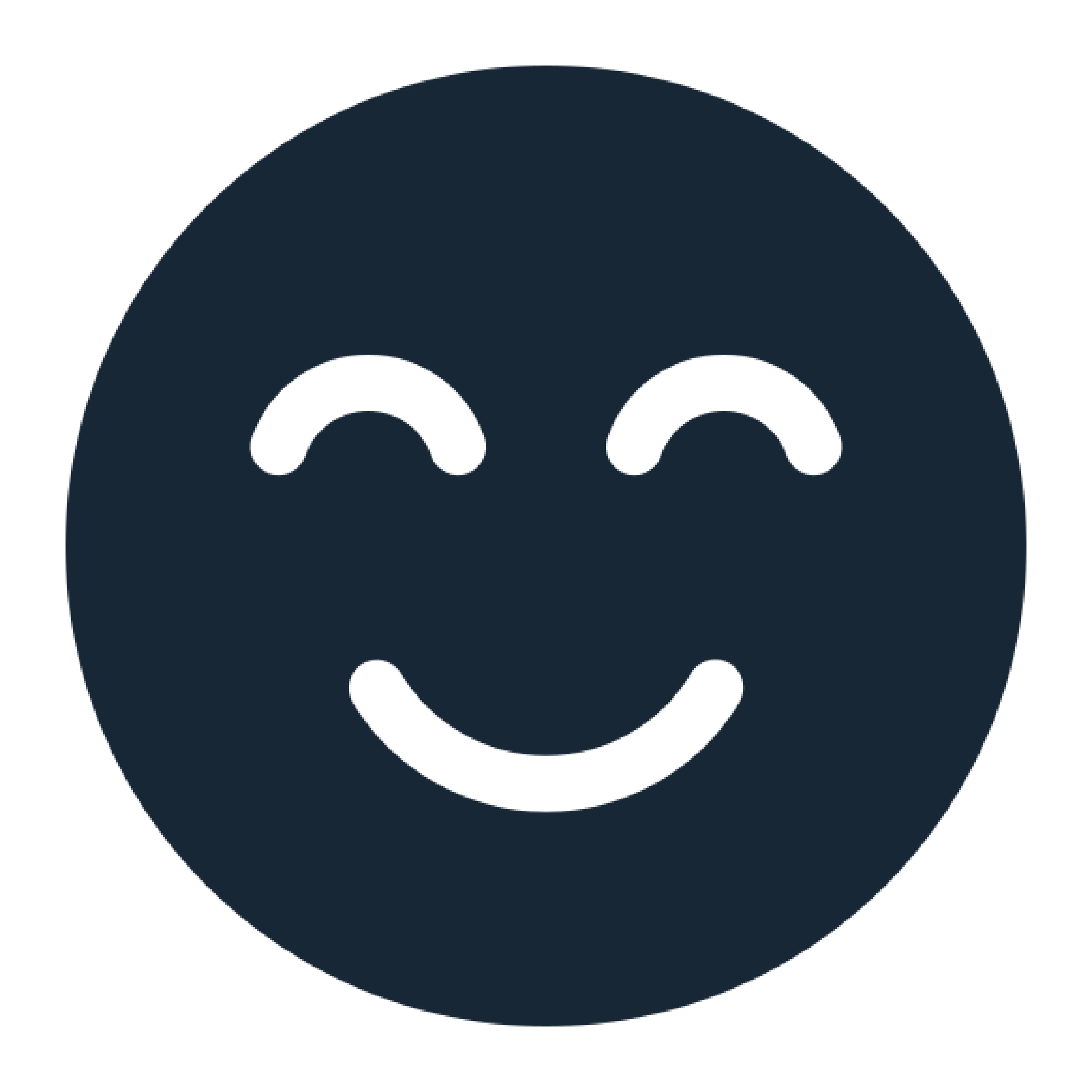 Smiling face emoji with closed eyes and a wide open mouth.