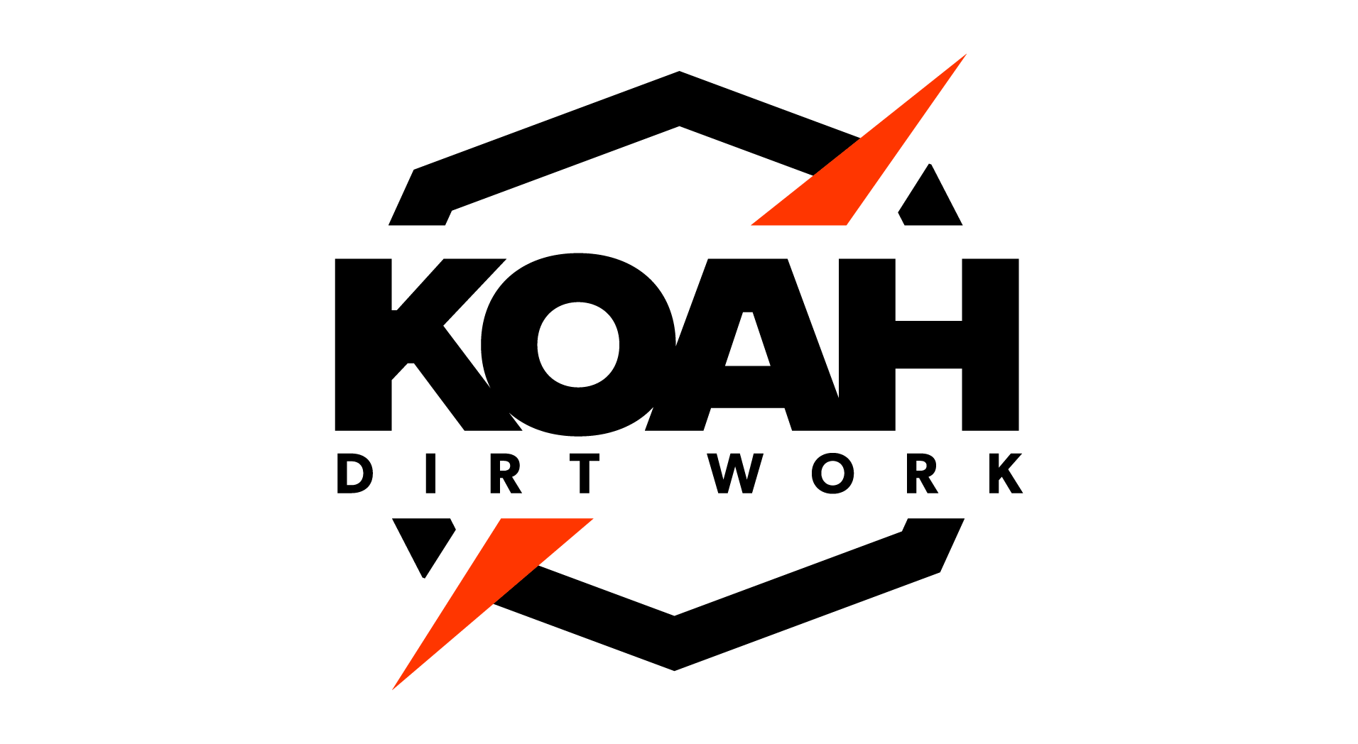 KOAH Dirt Work Logo Lockup