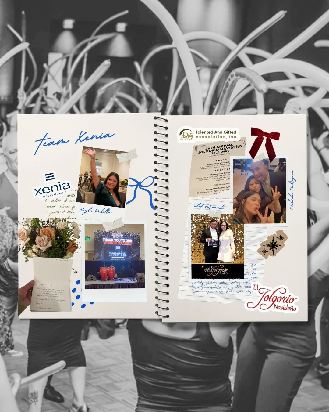 This past weekend, Xenia Greek Hospitality proudly returned for our second year sponsoring and attending Jolgorio Navide&ntilde;o, hosted by the incredible TAG Association &mdash; a nonprofit dedicated to empowering Latinx students and professionals 