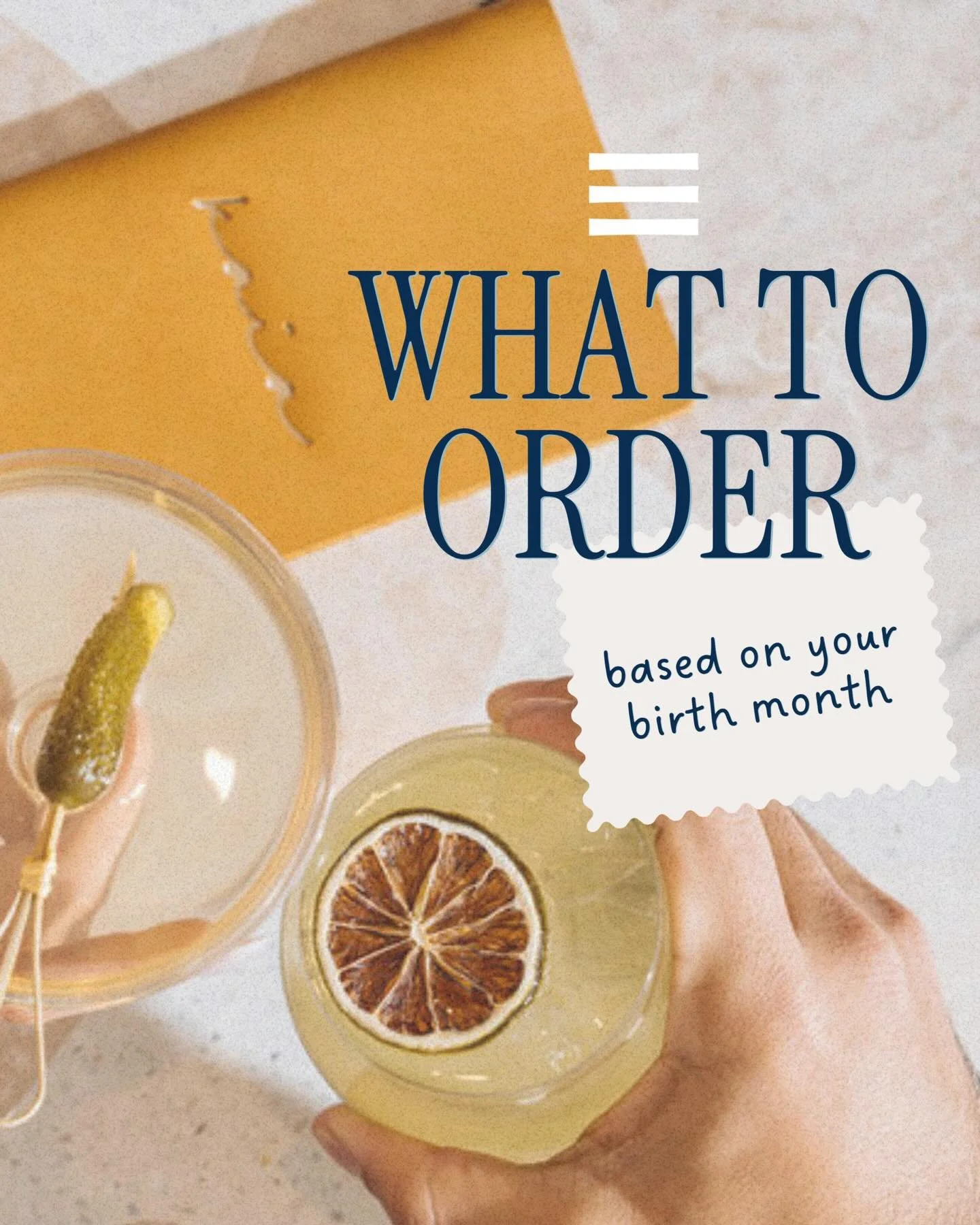 If you can&rsquo;t decide on where to go, or what to order, just go with your birth month pick. It&rsquo;s a great place to start.
 

Which one are you getting?