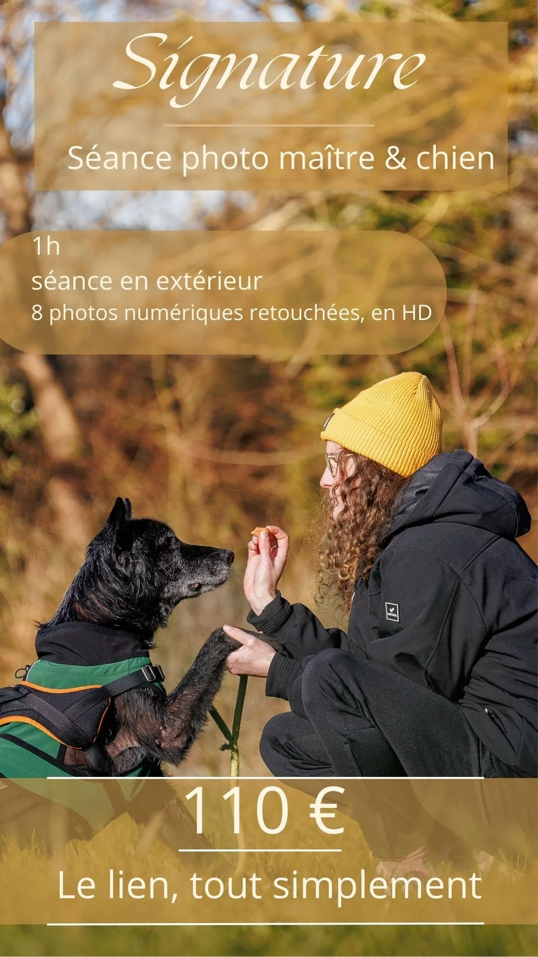 une offre signature pour seance photo chien le mans