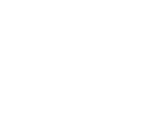 Close-up of a stylized black and white logo with angular lines.