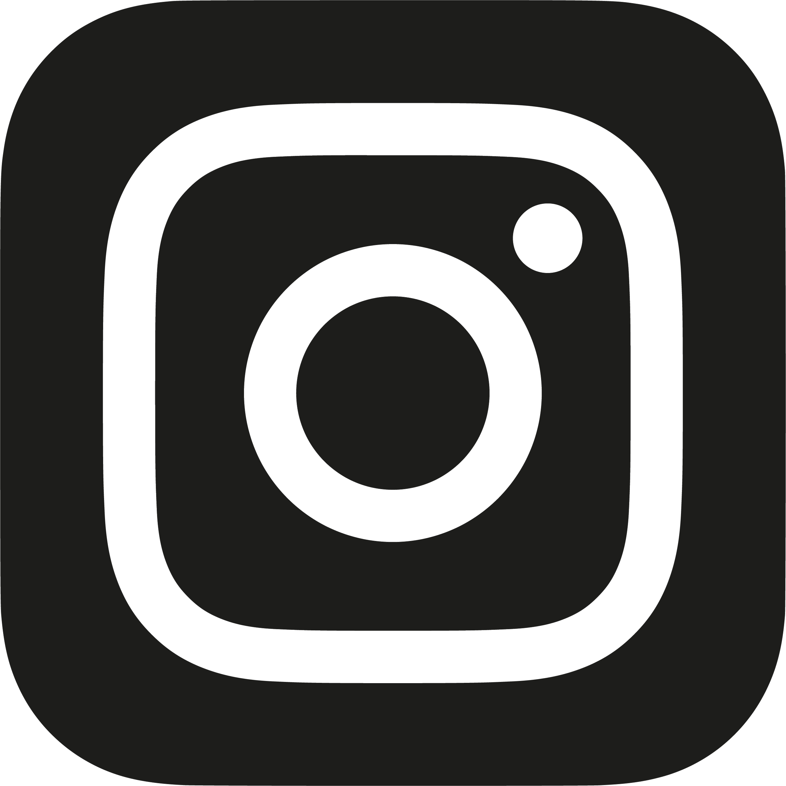 Logo di Instagram in bianco e nero