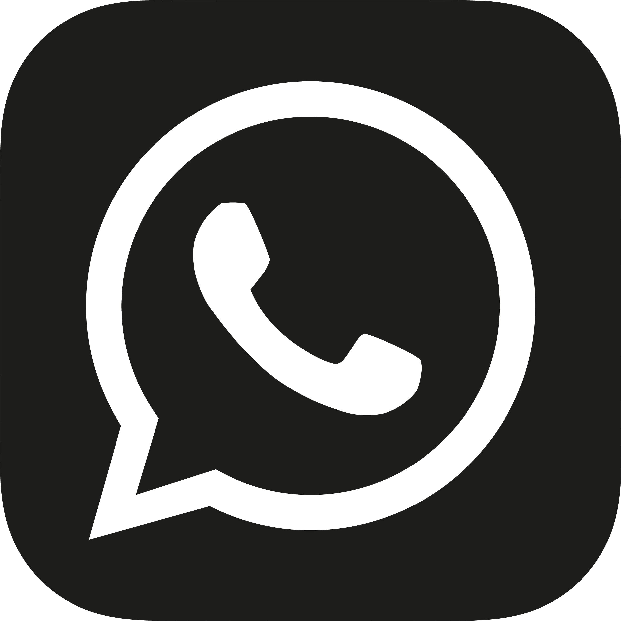Icona di WhatsApp con un telefono all'interno di un fumetto