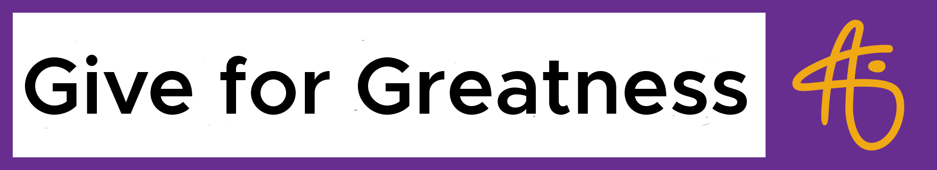 Logo for ASI's Give for Greatness Grant, which BOU received in 2025.