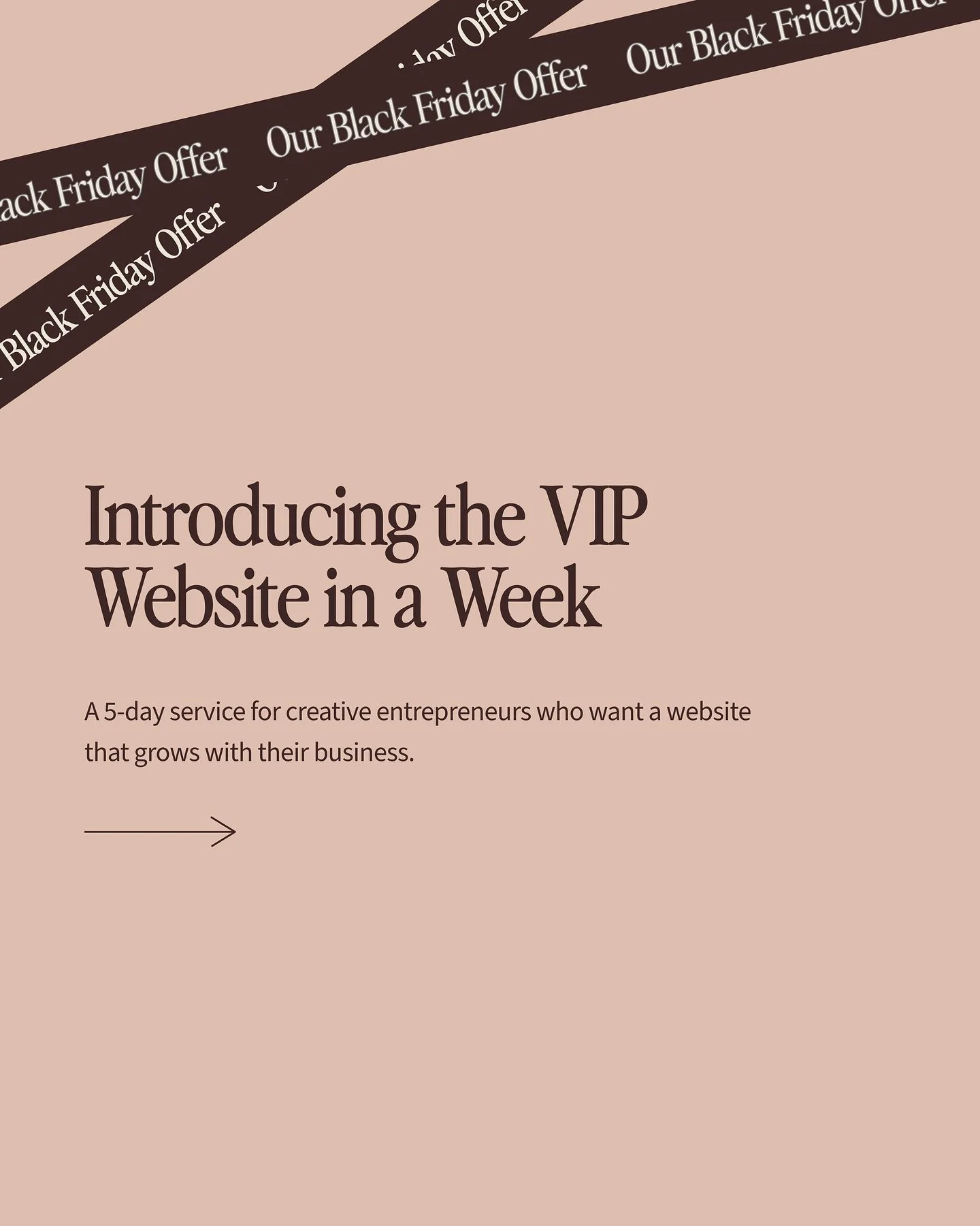 Black Friday at Studio Meraki is officially OPEN 〰️ and I&rsquo;ve got something extra special for the creative founders ready to upgrade their website.

Introducing: VIP Website in a Week

A fully-custom website experience that gives you a beautiful